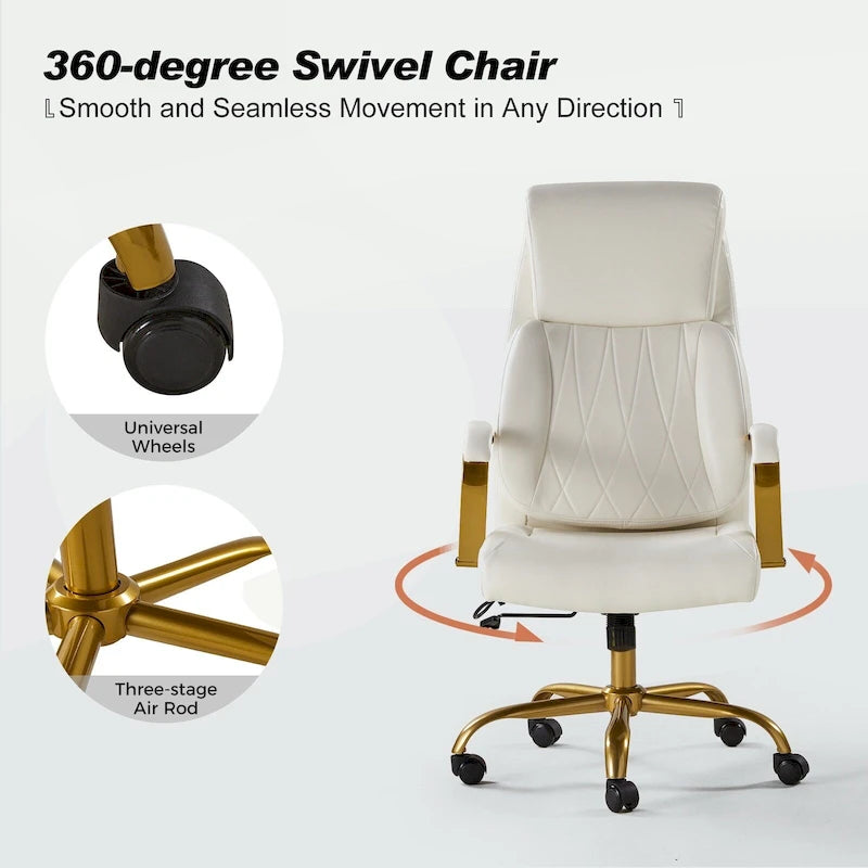 Jode Ergonomic Office Chair with Lumbar Support by HULALA HOME