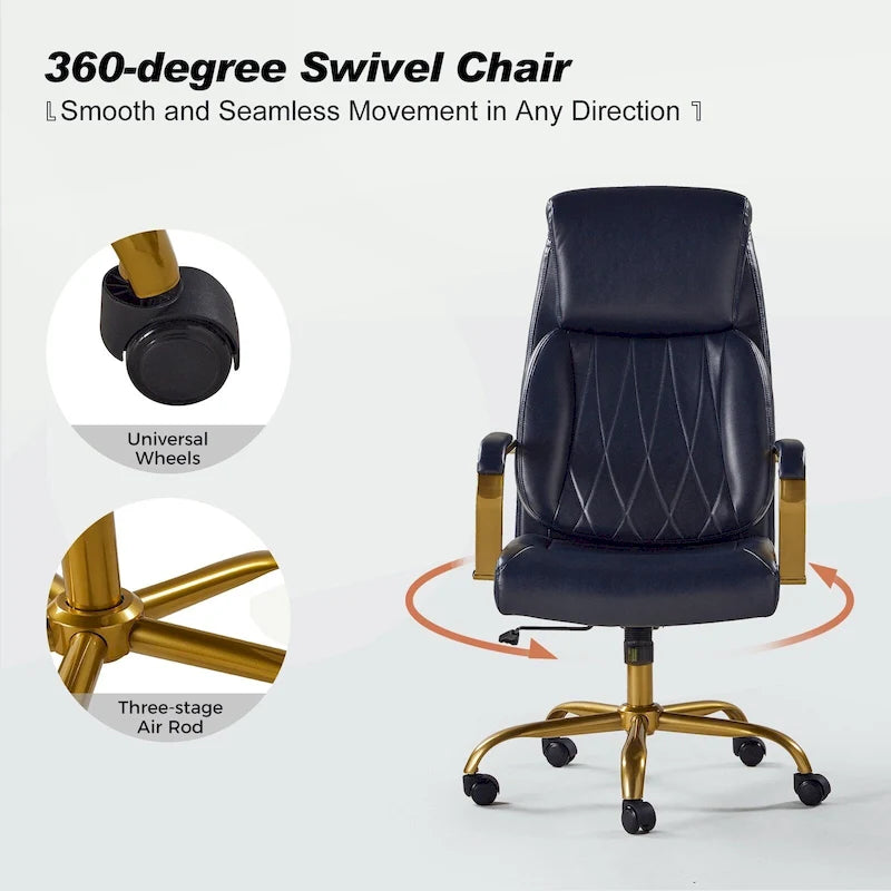 Jode Ergonomic Office Chair with Lumbar Support by HULALA HOME
