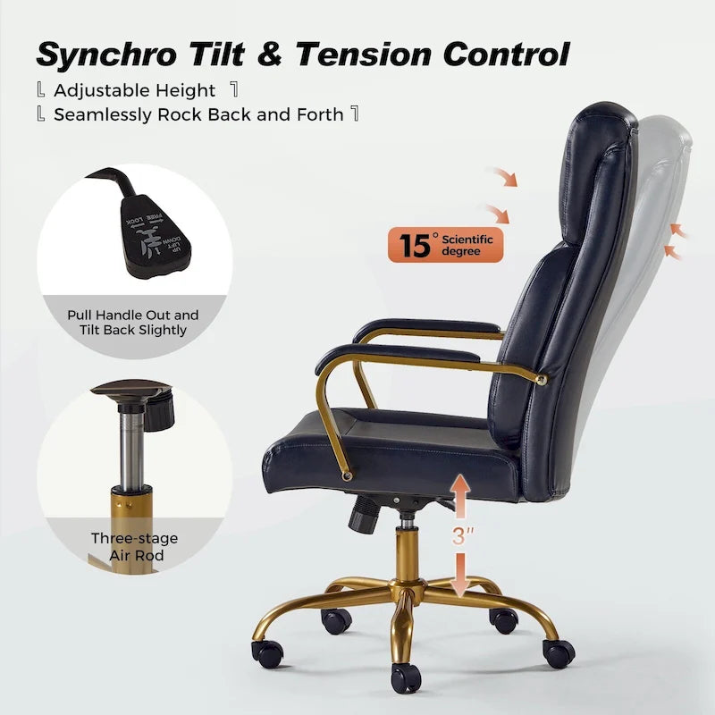 Jode Ergonomic Office Chair with Lumbar Support by HULALA HOME