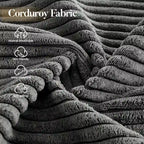 HOOOWOOO Modern Minimalist Style Sectional Couch Modular Corduroy Sofa for Living Room