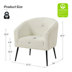 Hal Modern Boucle Armchair with Metal Legs by HULALA HOME
