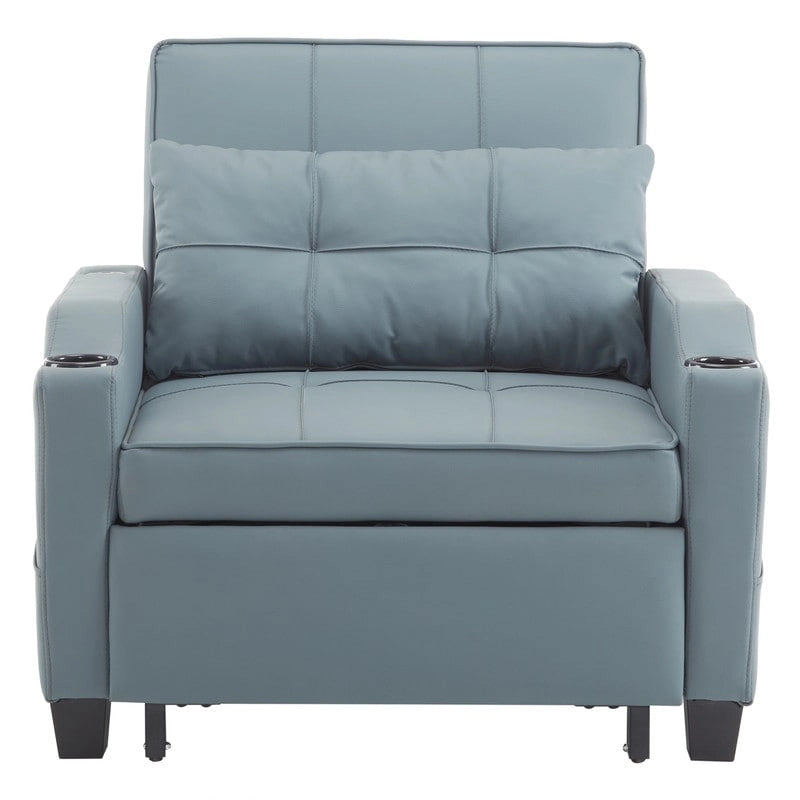 Chair Bed, Sleeper Sofa Chair Bed 3 in 1, Adjustable Recliner,Armchair, Sofa, Bed, Linen