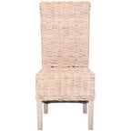 SAFAVIEH Candy Natural Wicker Dining Chair (Set of 2) - 19 W x 22 D x 41 H - 19Wx22Dx41H
