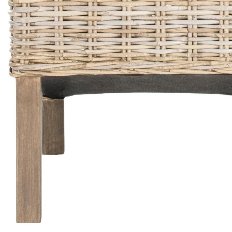 SAFAVIEH Candy Natural Wicker Dining Chair (Set of 2) - 19 W x 22 D x 41 H - 19Wx22Dx41H