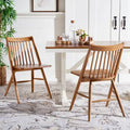 SAFAVIEH Orelia 19 Inch Black Spindle Dining Chair (Set of 2) - 21Wx22Dx34H