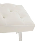SAFAVIEH Couture Ketevan Tufted Acrylic Bench - 48 In W x 18 In D x 18 In H - 48Wx18Dx18H