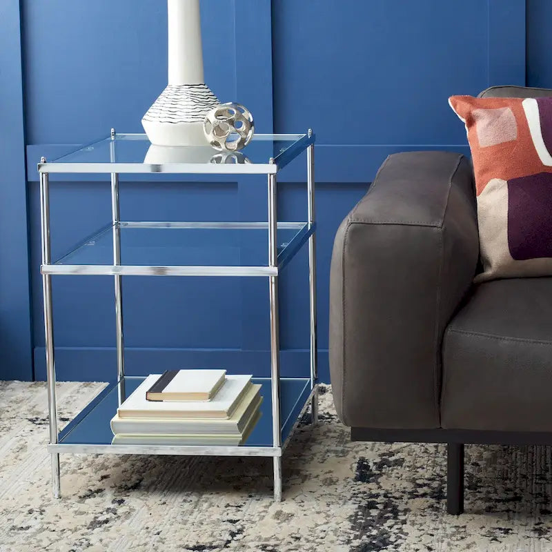 SAFAVIEH Vida 3-Tier Accent Table - 22 W x 18 D x 27 H - 22Wx18Dx27H