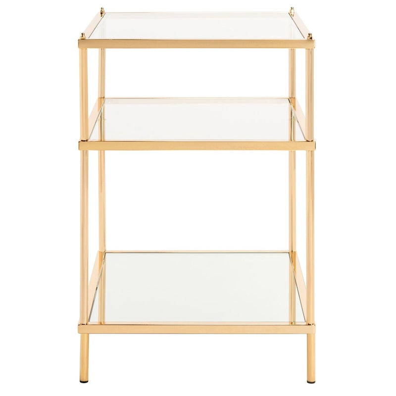 SAFAVIEH Vida 3-Tier Accent Table - 22 W x 18 D x 27 H - 22Wx18Dx27H