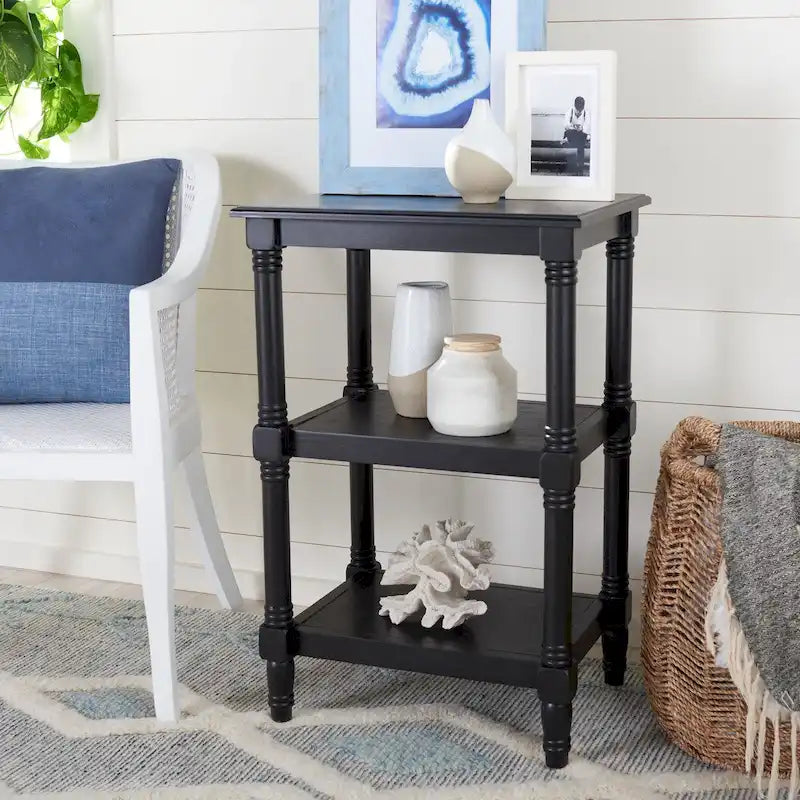 SAFAVIEH Elmira 3-Shelf Accent Table - 19.8 W x 15 L x 30 H - 20Wx15Dx30H
