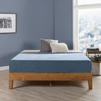 Grand Solid Wood 12-inch Platform Bed Frame by Crown Comfort