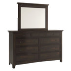Ediline 9-Drawer Wood Modular Storage Dresser and Mirror by iNSPIRE Q Classic