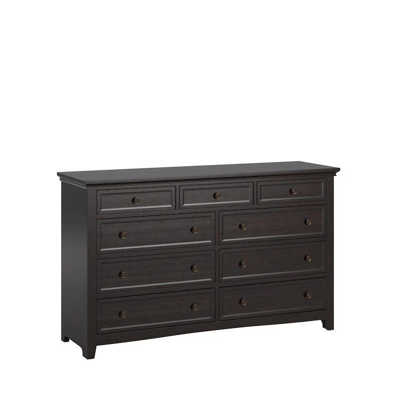Ediline 9-Drawer Wood Modular Storage Dresser and Mirror by iNSPIRE Q Classic