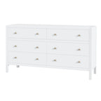 6-Drawer Wood Wide Dresser