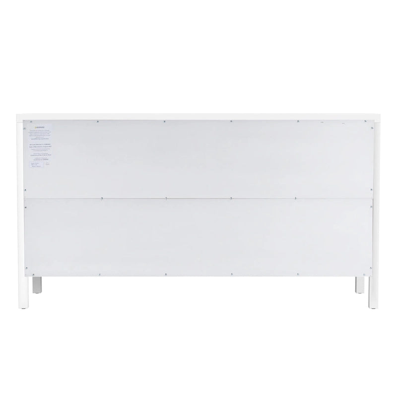 6-Drawer Wood Wide Dresser