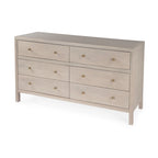 6-Drawer Wood Wide Dresser