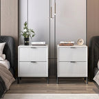 Modern 2-Drawer Nightstand Bedside Table End Table Furniture