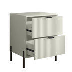 Modern 2-Drawer Nightstand Bedside Table End Table Furniture