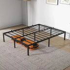 14 Inch Bed Frame with Storage, Load Up to 800Lbs,No Box Spring Needed