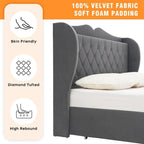 Queen Bed Frame with 4 Drawer