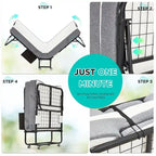 Erommy Folding Bed with Memory Foam Mattress: Portable foldable guest bed for adults with luxurious 5-inch memory foam mattress