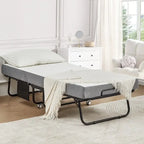 Erommy Folding Bed with Memory Foam Mattress: Portable foldable guest bed for adults with luxurious 5-inch memory foam mattress