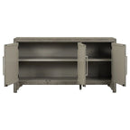 60W Cabinet Sideboard with Adjustable Shelves and Pine veneer - N/A