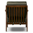 Poly & Bark Verity Leather Lounge Chair - Full Grain Genuine Italian Leather