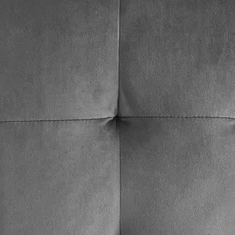 Porch & Den Croeni Velvet Tufted Cube Ottoman