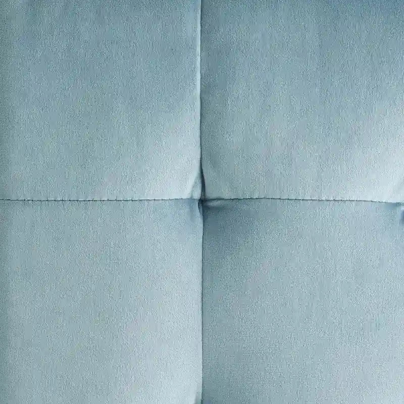 Porch & Den Croeni Velvet Tufted Cube Ottoman