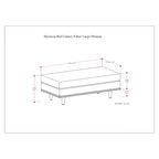 WYNDENHALL Brixley 49 inch Wide Mid-Century Modern Table Ottoman