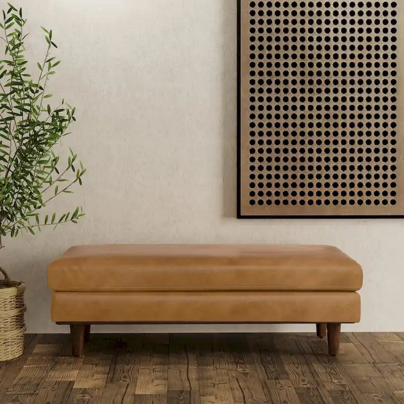WYNDENHALL Brixley 49 inch Wide Mid-Century Modern Table Ottoman