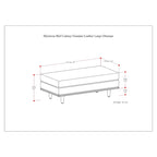 WYNDENHALL Brixley 49 inch Wide Mid-Century Modern Table Ottoman