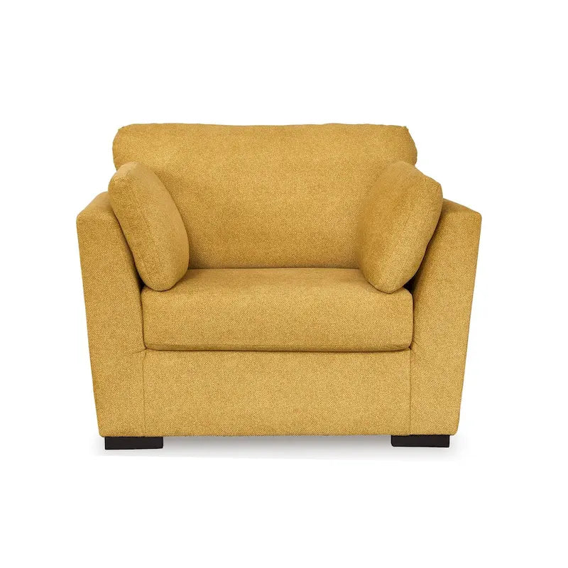Roundhill Furniture Clareen Upholstered Chair-and-a-Half, Cutler Chair, Oversized Chair