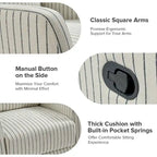 Diana Modern Polyester 360-degree Swivel Rocker Recliner Set of 2 by HULALA HOME