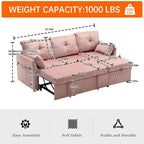 Corduroy/Chenille Upholstered L-Shaped Storage Reversible Chaise Sectional Sofa with Side Pocket