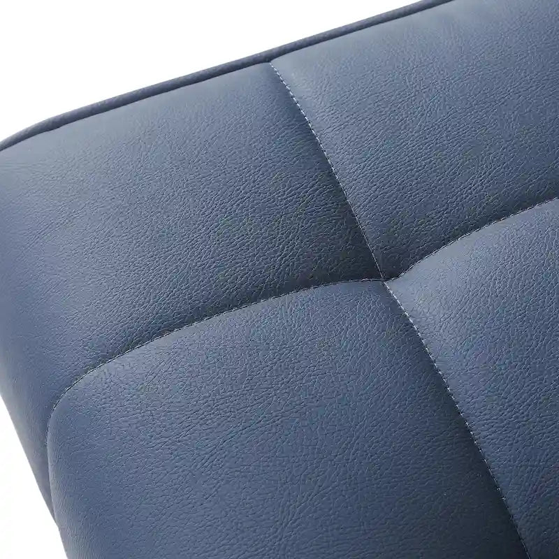 Adeco 41 Inches Faux Leather Ottoman Bench for Living Room