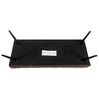 Adeco 41 Inches Faux Leather Ottoman Bench for Living Room