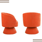 Upholstered Swivel Armchair (Set of 2)