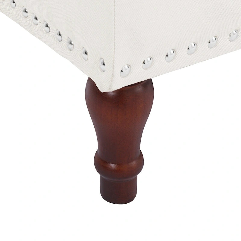 COZYMAN Tufted Storage Bench, Upholstered Ottoman with Storage for Bedroom - 50.8 W X 17.1 D X 18.3 H
