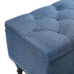 COZYMAN Tufted Storage Bench, Upholstered Ottoman with Storage for Bedroom - 50.8 W X 17.1 D X 18.3 H