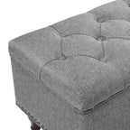 COZYMAN Tufted Storage Bench, Upholstered Ottoman with Storage for Bedroom - 50.8 W X 17.1 D X 18.3 H