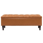 COZYMAN Tufted Storage Bench, Upholstered Ottoman with Storage for Bedroom - 50.8 W X 17.1 D X 18.3 H