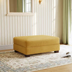 Modern Corduroy Fabric Oversized Accent Ottoman