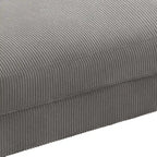 Modern Corduroy Fabric Oversized Accent Ottoman