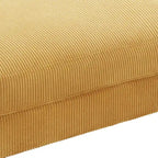 Modern Corduroy Fabric Oversized Accent Ottoman