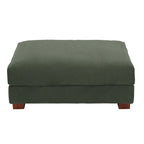 Modern Corduroy Fabric Oversized Accent Ottoman