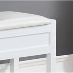 Wood Shoe Storage Bench with Lift-up Seat Cushion