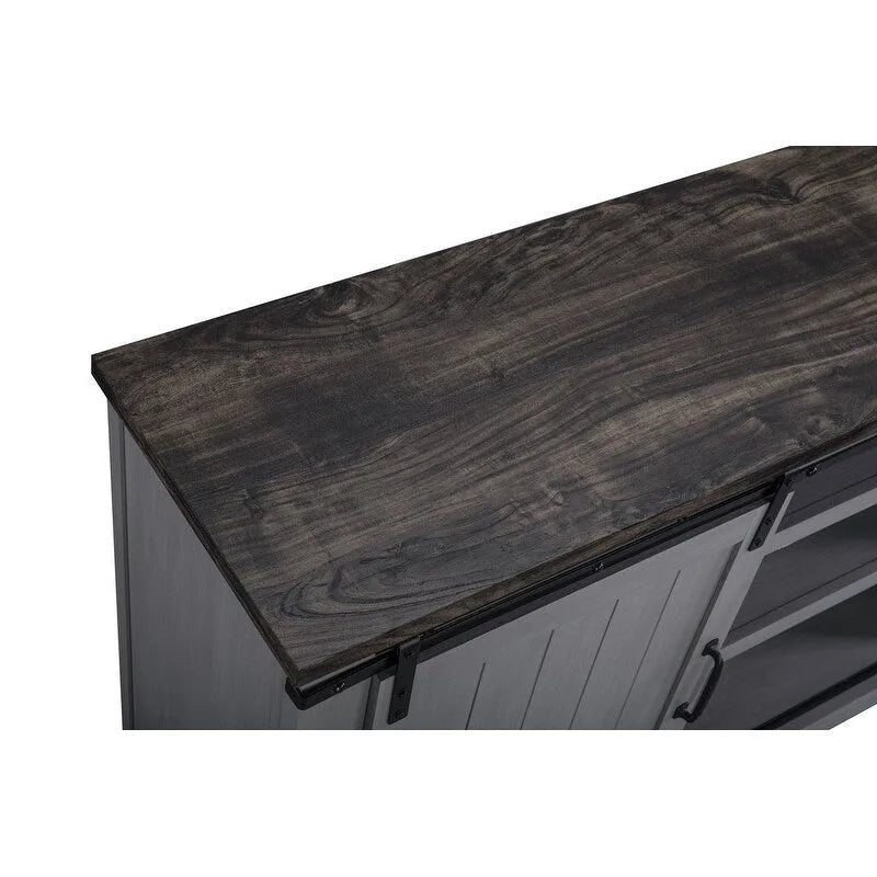 68 inch Rustic Barn Door TV Stand for TVs up to 75 Inches