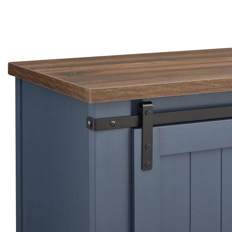 68 inch Rustic Barn Door TV Stand for TVs up to 75 Inches