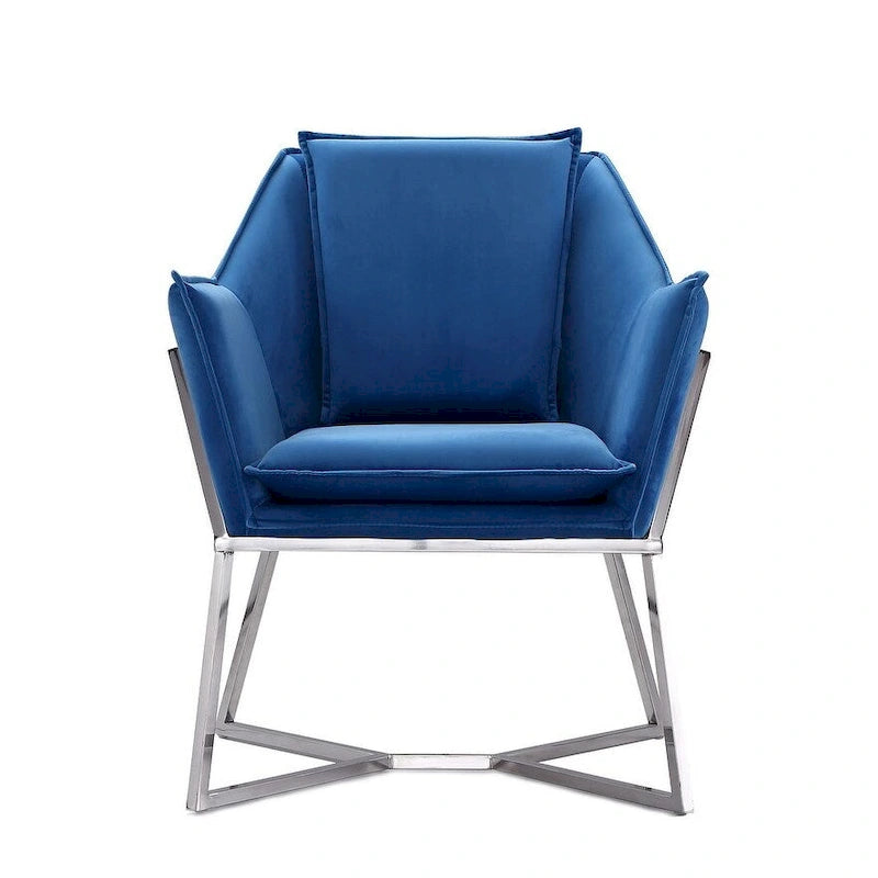 Origami Velvet Accent Chair